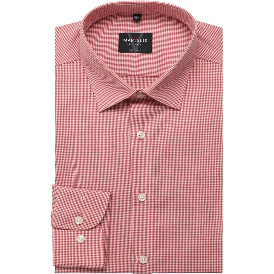Marvelis Overhemd rozenhout, Vichy ruit Roze