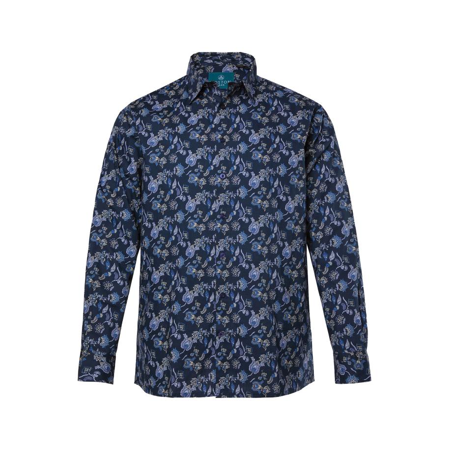 Boston Park Boston Park Overhemd navy / hemelsblauw -