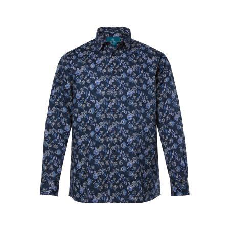 Boston Park Boston Park Overhemd navy / hemelsblauw