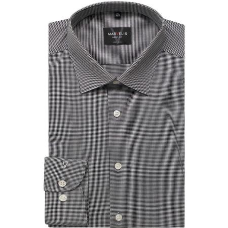 Marvelis Overhemd zwart, Vichy ruit