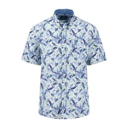 Fynch-Hatton Linnen Overhemd, Bedrukt