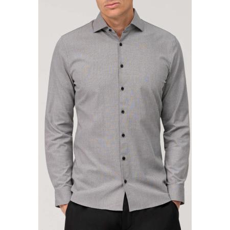 OLYMP No. Six 24/Seven Jersey shirt zwart, Effen