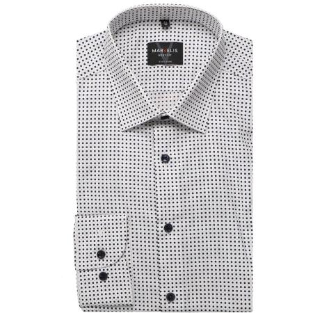 Marvelis Overhemd blauw, Bedrukt