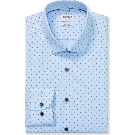 OLYMP Level Five Performance Climate Control Overhemd ML6 (vanaf 68 CM) blauw