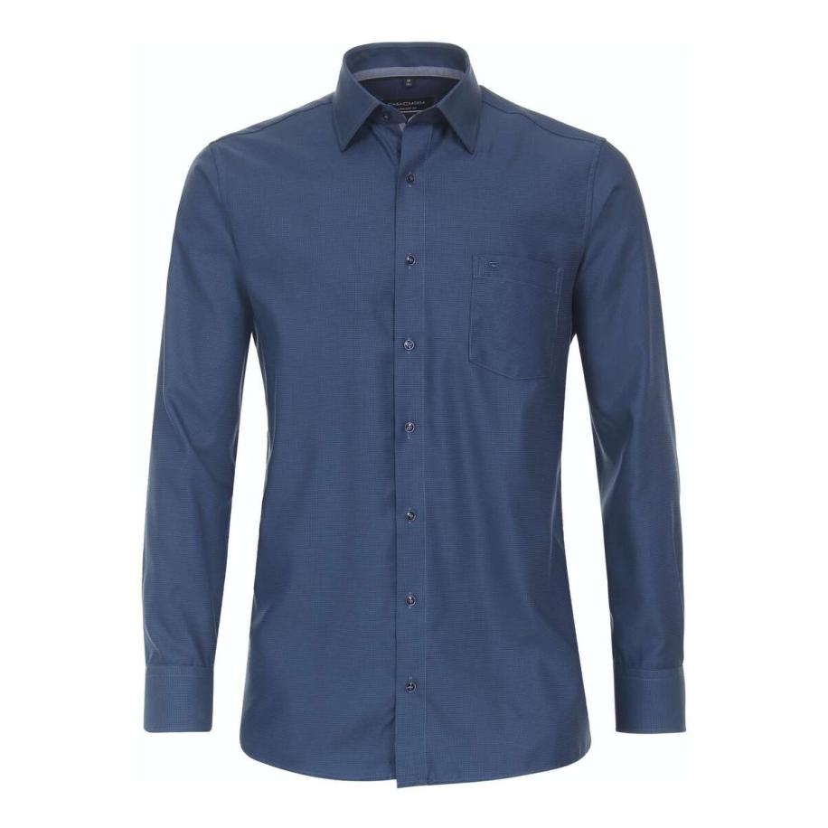 Casa Moda Overhemd blauw, Faux-uni Blauw