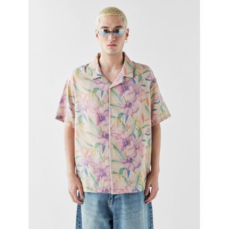 VAMOS CLO VAMOS CLO Overhemd beige / gemengde kleuren