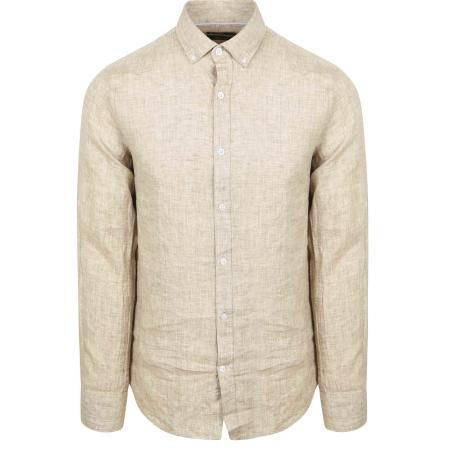 Steppin' Out Overhemd Linnen Beige