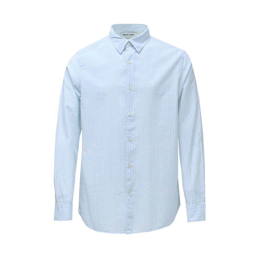 Salsa Salsa Jeans Overhemd Birmingham blauw / wit -