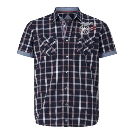 jan vanderstorm Jan Vanderstorm Overhemd Berty donkerblauw