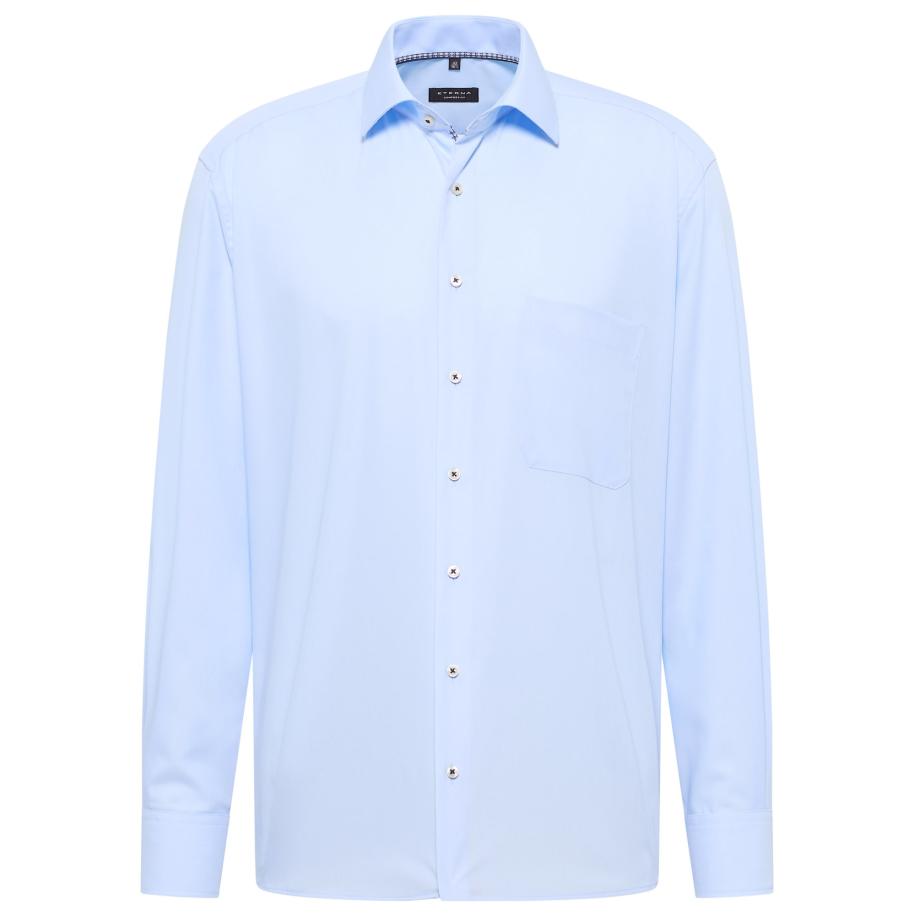 ETERNA Overhemd hemelsblauw, Effen -