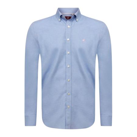 Williot Williot Overhemd lichtblauw / wit