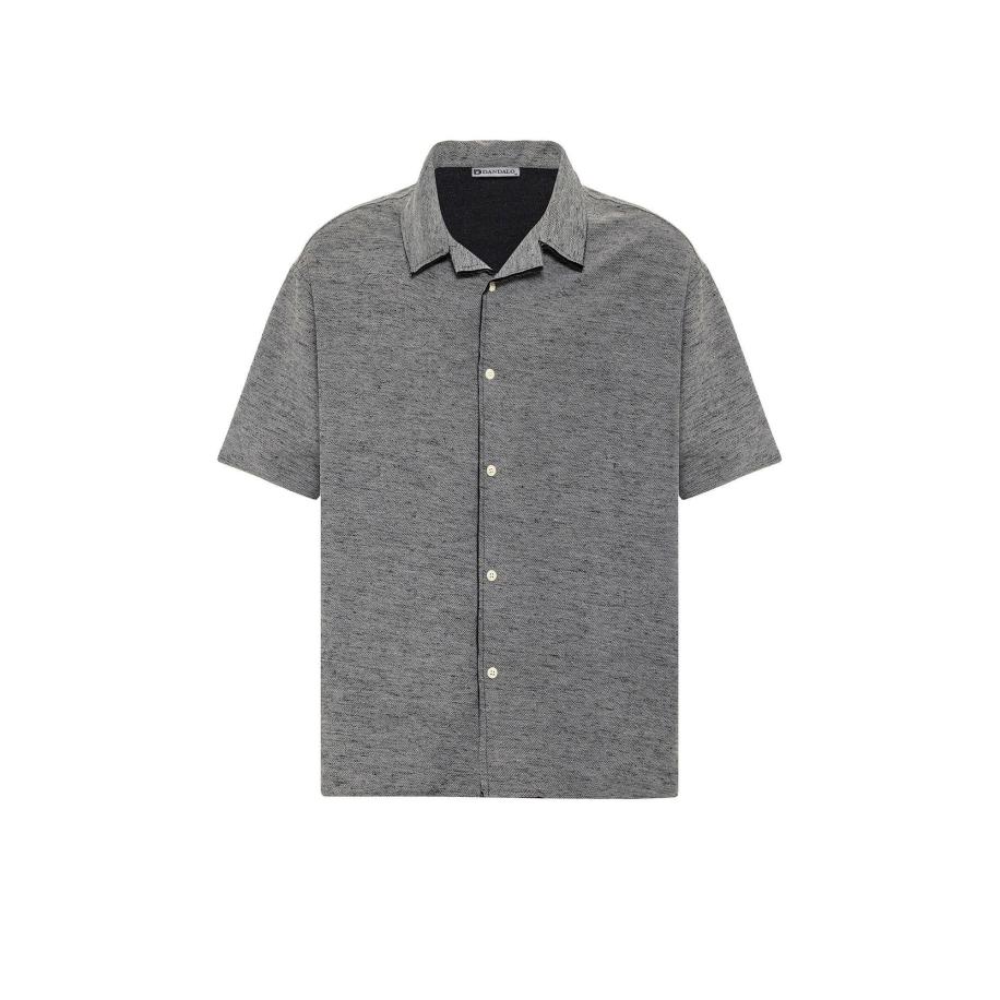 Dandalo Dandalo Overhemd zwart gemêleerd -