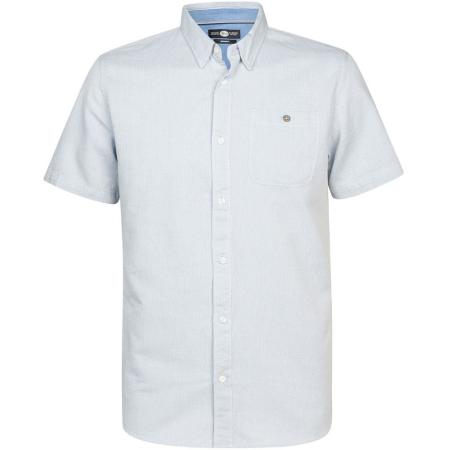 Petrol Short Sleeve Overhemd Lichtblauw