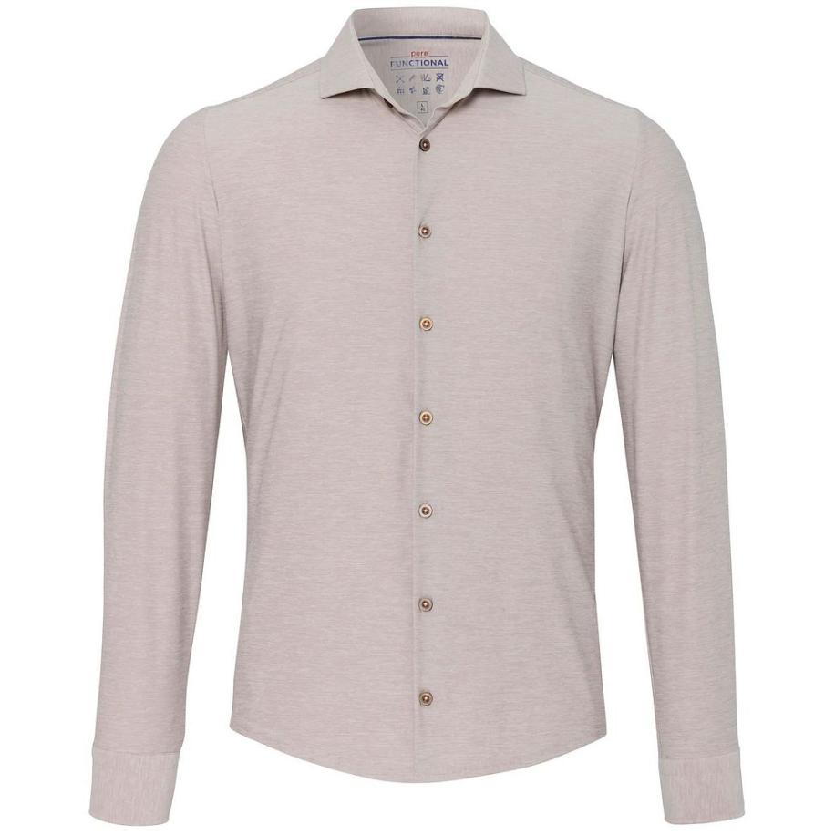 Pure The Functional Shirt Lichtbeige Bruin