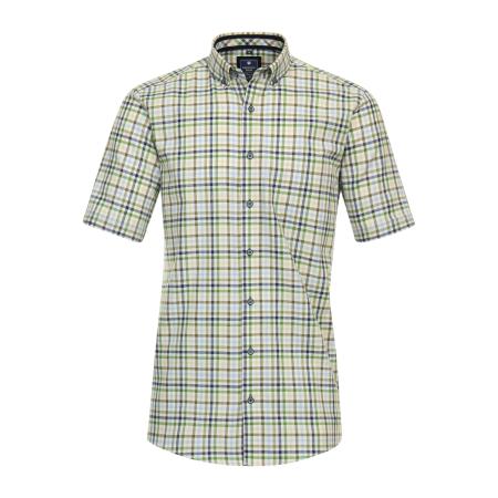 Redmond Casual Overhemd Korte mouw groen