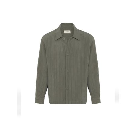 Antioch Antioch Overhemd kaki / donkergroen