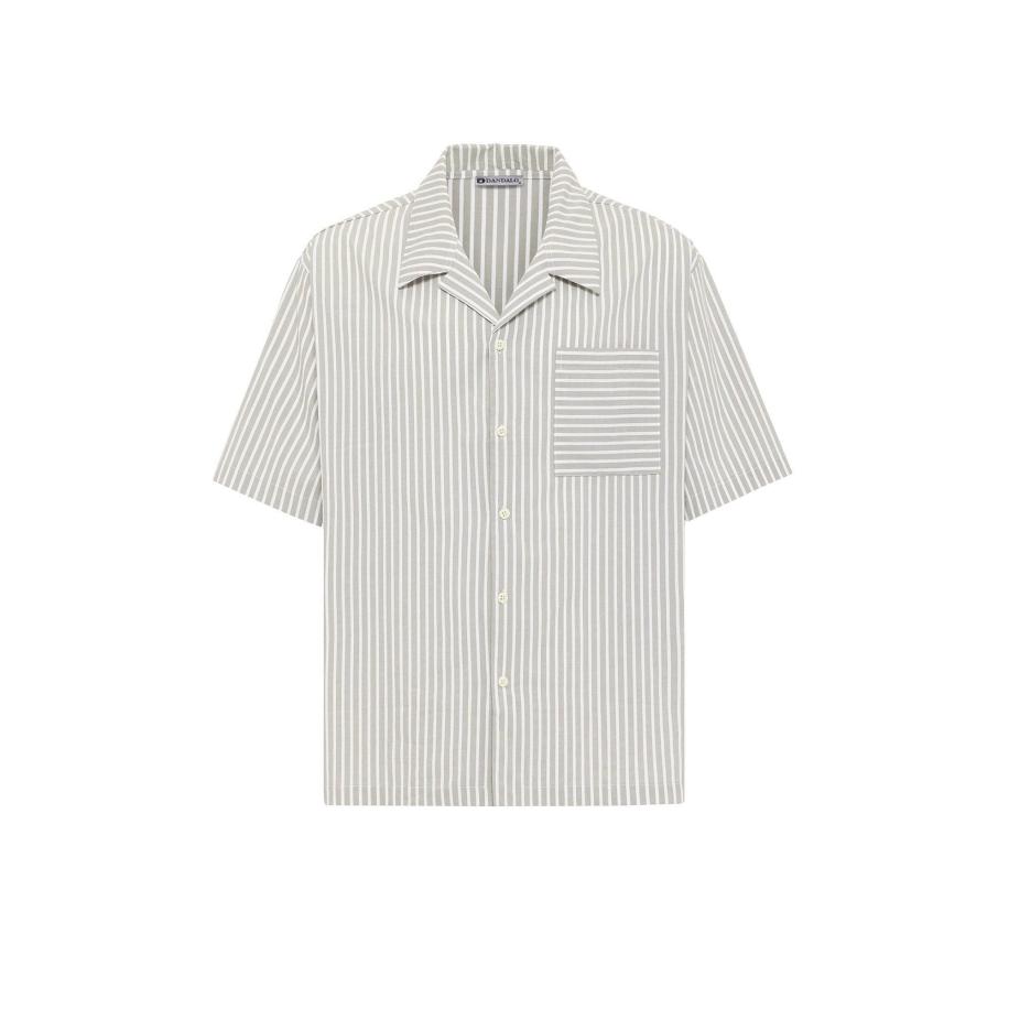 Dandalo Dandalo Overhemd kaki / wit -