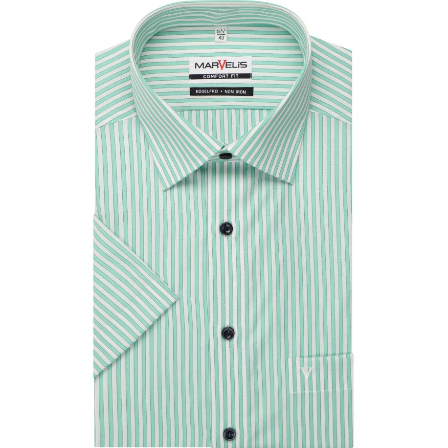 Marvelis Overhemd Korte mouw lichtgroen Groen