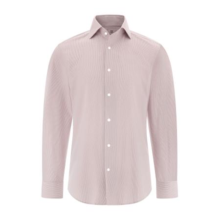 Boggi Milano Boggi Milano Overhemd pastelrood / natuurwit