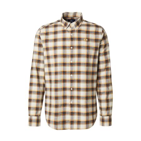 La Martina La Martina Overhemd navy / geel / oranje / wit