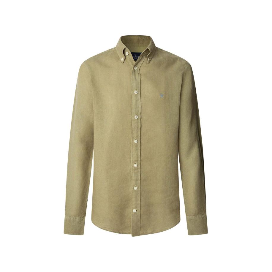 Hackett London Hackett London Overhemd Ess olijfgroen -
