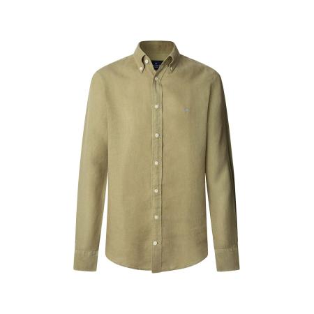 Hackett London Hackett London Overhemd Ess olijfgroen