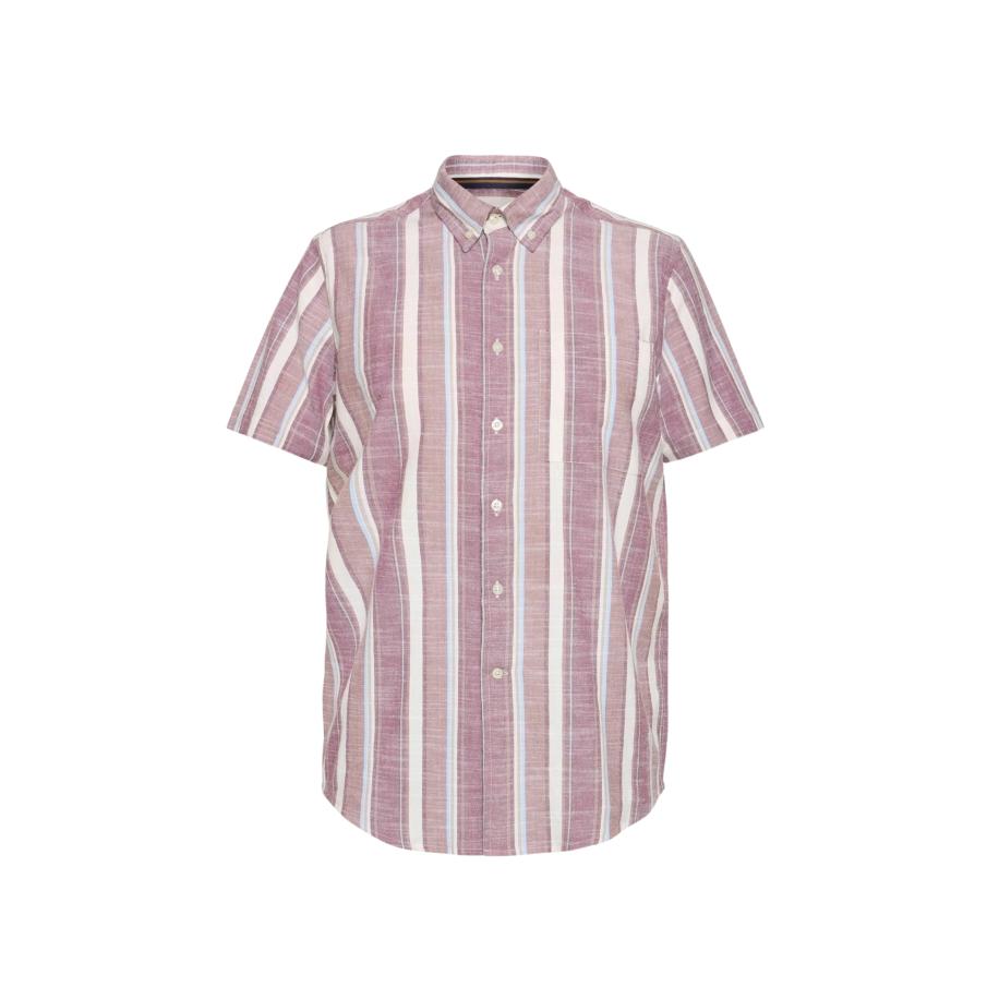 Signal Overhemd Pinto ecru / lichtblauw / bourgogne / pastelrood Rood