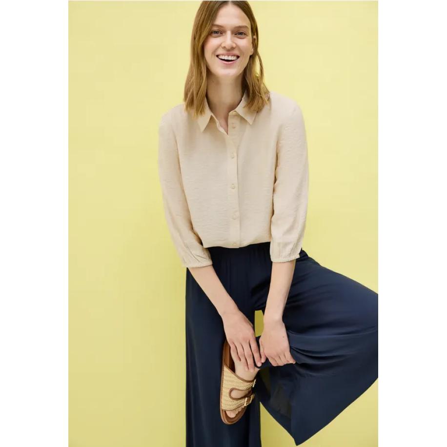 CECIL Overhemdblouse met structuur Bruin