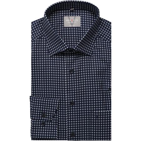 Marvelis Overhemd marine, Bedrukt
