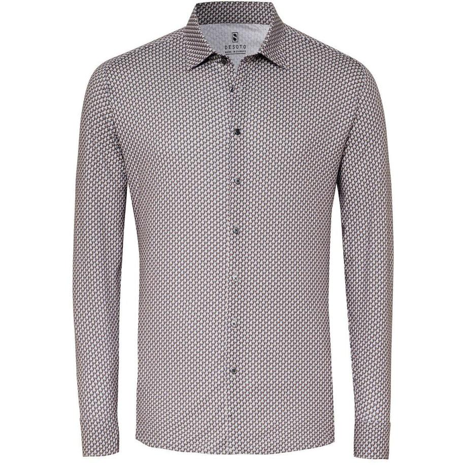 Desoto Overhemd Timeless Elegance Print Multicolour Multicolor