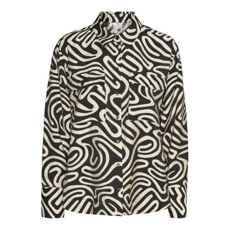 Vero Moda VERO MODA Blouse VMVIGDIS ecru / zwart