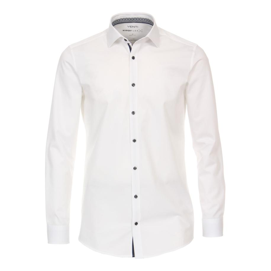 Venti Hyperflex Overhemd wit, Faux-uni Wit