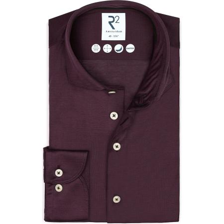 R2 Amsterdam Jersey shirt paars, Effen