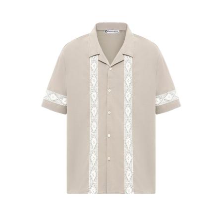 Dandalo Dandalo Overhemd beige / wit