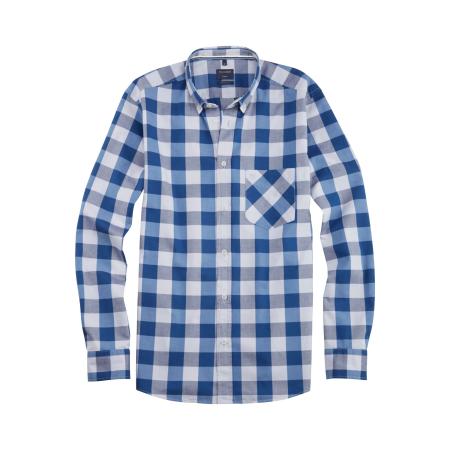 OLYMP Casual Overhemd blauw, Ruit