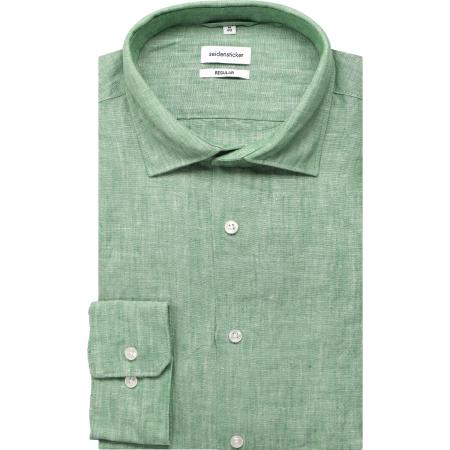 Seidensticker Overhemd lichtgroen, Effen