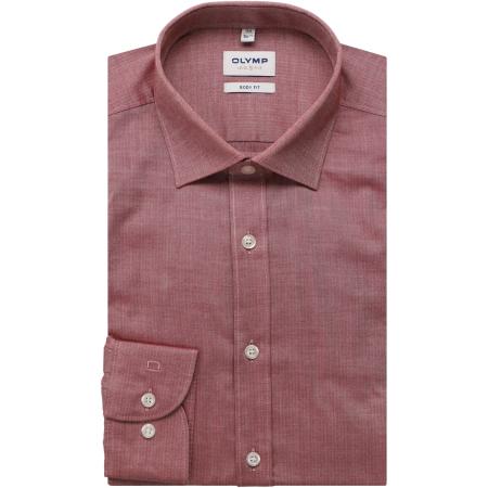 OLYMP Level Five Overhemd rood, Effen