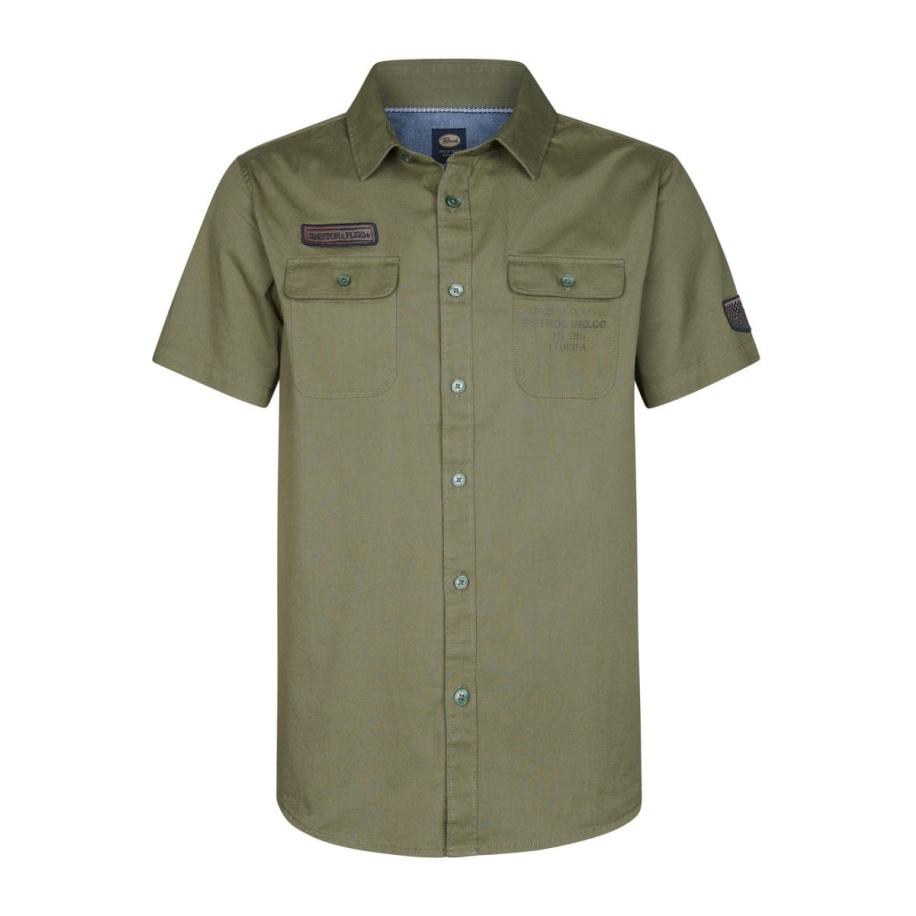 Petrol Industries Overhemd Korte mouw Multicolor