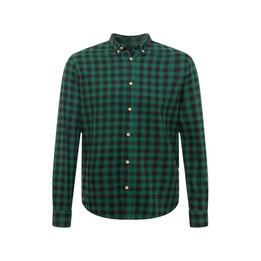 Kronstadt Kronstadt Overhemd Johan smaragd / zwart -