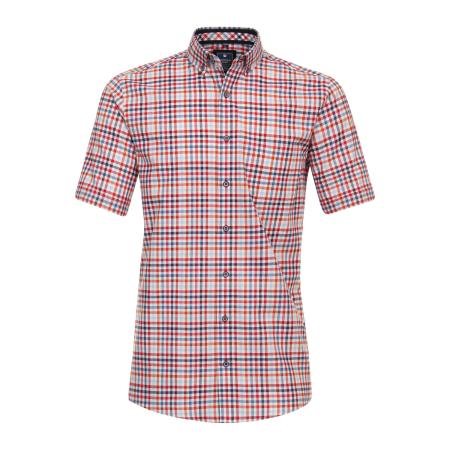 Redmond Casual Overhemd Korte mouw rood