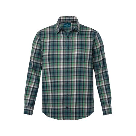 Boston Park Boston Park Overhemd groen / petrol / zwart