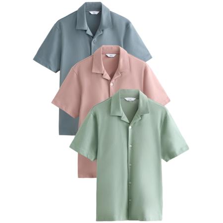 Next Next Overhemd opaal / mintgroen / rosa