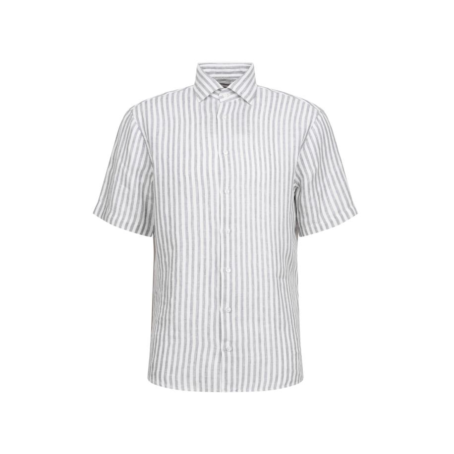 SEIDENSTICKER Zakelijk overhemd groen gemêleerd / wit Groen