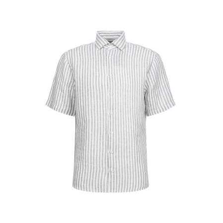 SEIDENSTICKER Zakelijk overhemd groen gemêleerd / wit