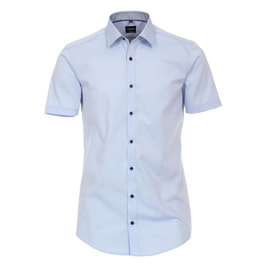Venti Overhemd Korte mouw blauw Blauw