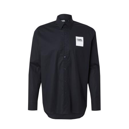 Karl Lagerfeld Karl Lagerfeld Overhemd donkerblauw / offwhite