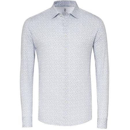 Desoto Overhemd Timeless Elegance Print Blauw