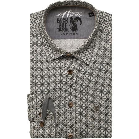 Jupiter Traditioneel overhemd olijf, Motief