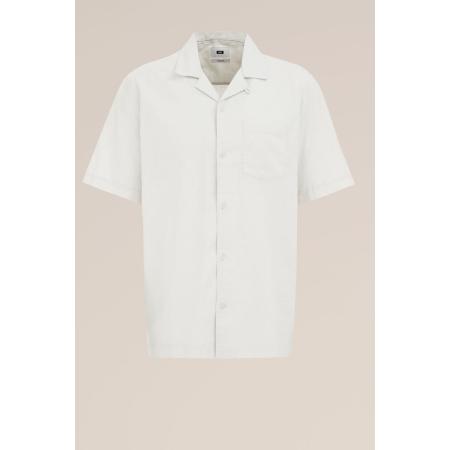 Fundamentals heren easy care linnenmix overhemd - Regular fit - Ecru - Linnen - Maat: M