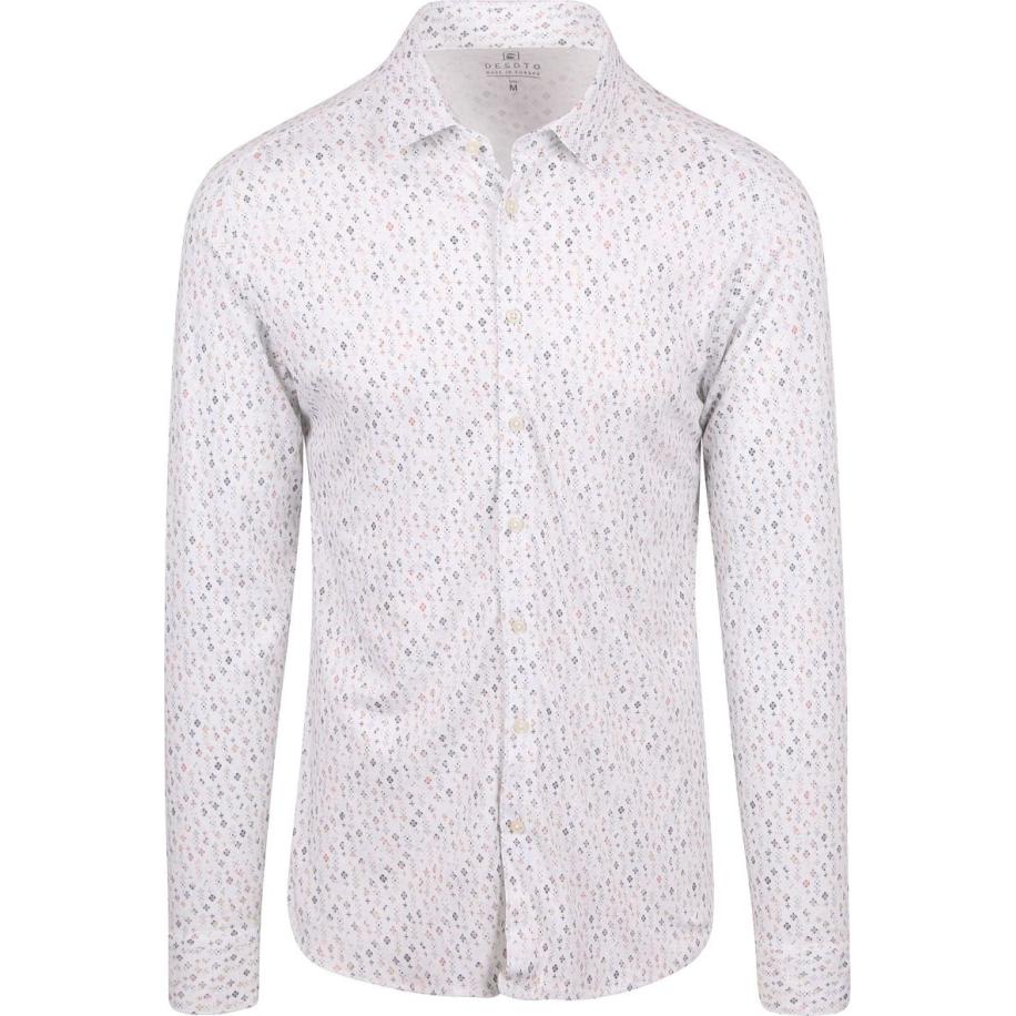 Desoto Overhemd Fundamental Vibes Print Multicolour Multicolor